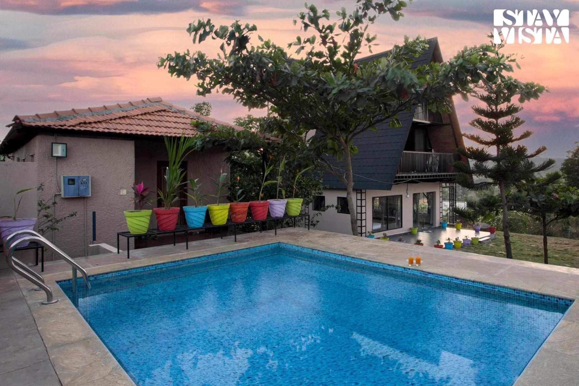 Stayvista At Hillside Harmony Pvt Pool & Free Breakfast Bangalore Esterno foto